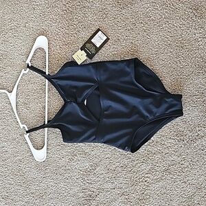 Girls' 'Free Spirit' Solid One Piece cutout Swimsuit - art class size Small